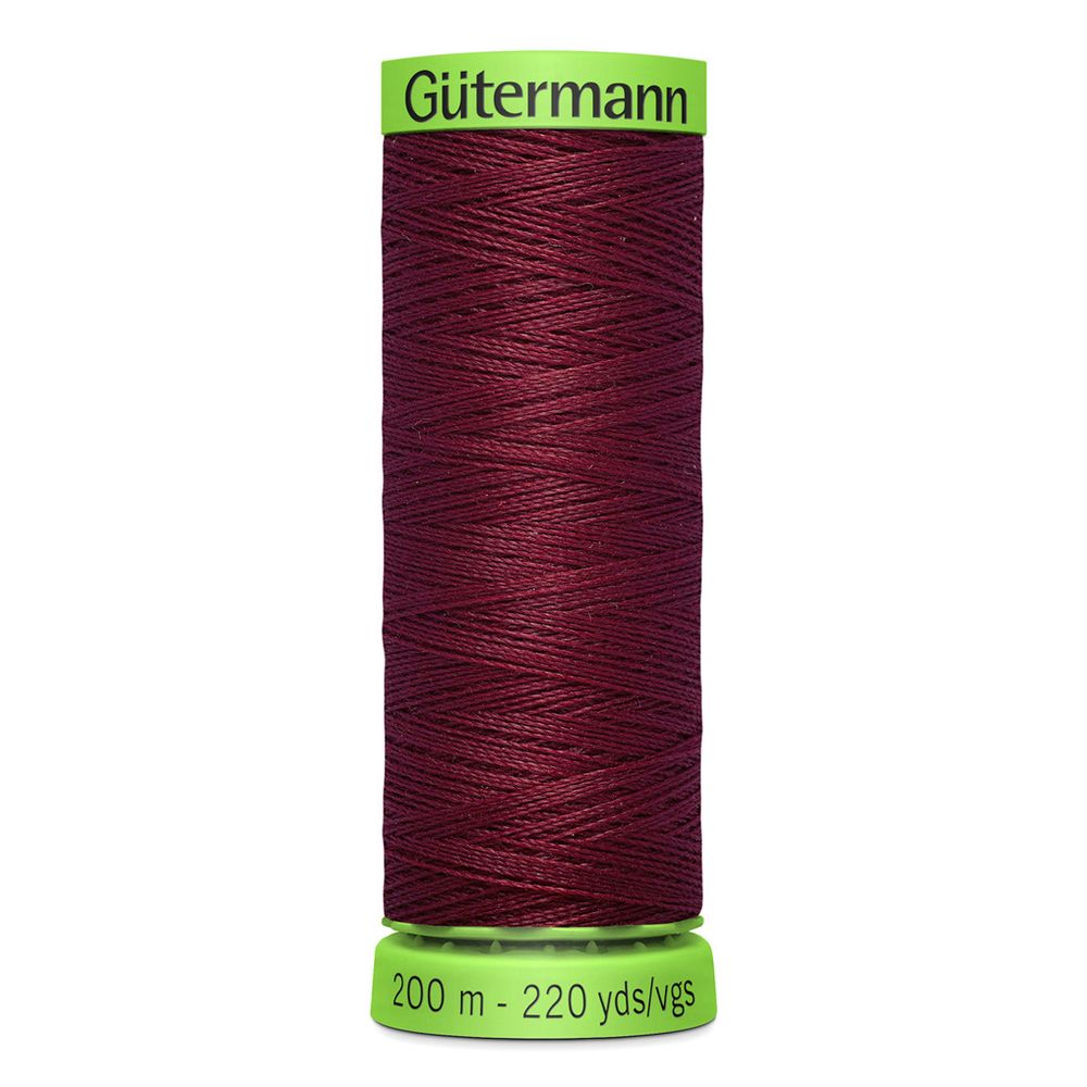 Нитки для тонких тканей Gutermann Extra Fine 150, 200м, 368 бордо, 5 катушек