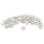 Шапочка для бусин 4AR204, 9мм 50 шт/упак, Astra&Craft (Никель)