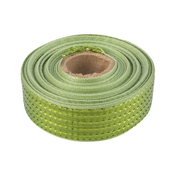 Лента металлизированная Стрела 25±2 мм / 25±0.5 метров, салатовый /lt.green, Blitz