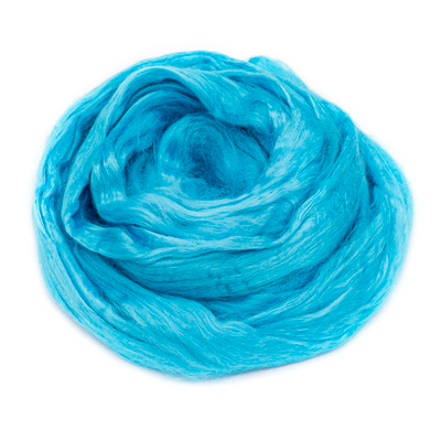 Шерсть для валяния вискоза Троицкая, 1х50 г (19-20 мкр), 583 бирюза