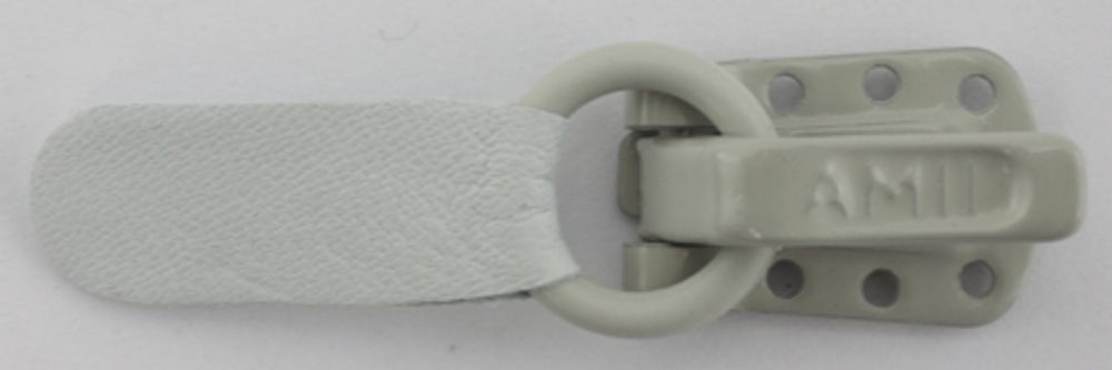 Крючок шубный Amii 23 мм, 50 шт, св.серый
