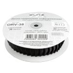 Лента капроновая (органза) гофрированная 38.0 мм / 22.5 метров, 112 черный, Blitz ORV-38