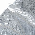 Бахрома отделочная широкая 150.0 мм / 4.5 метра, цв.серебро