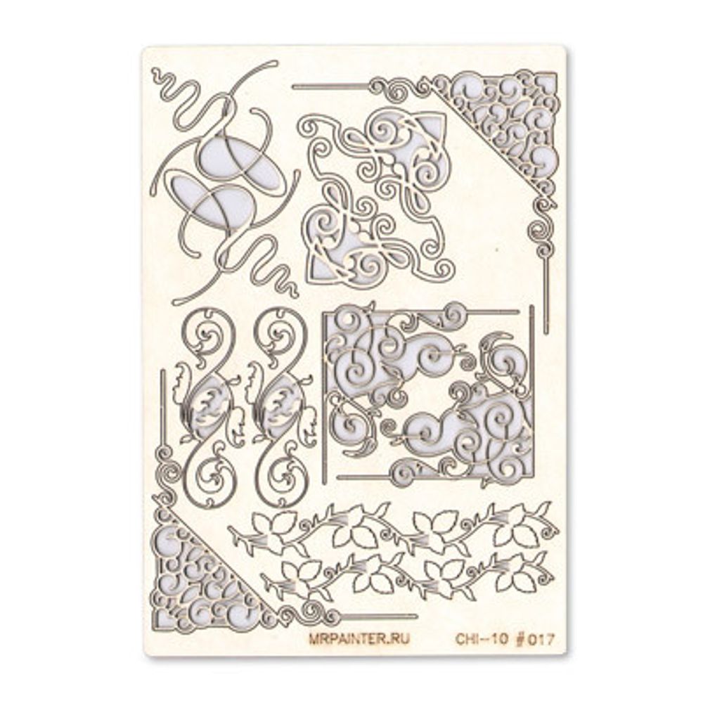 Чипборд 11.5х16.5 см, 1 шт, 17 Уголки, Mr.Painter CHI-10