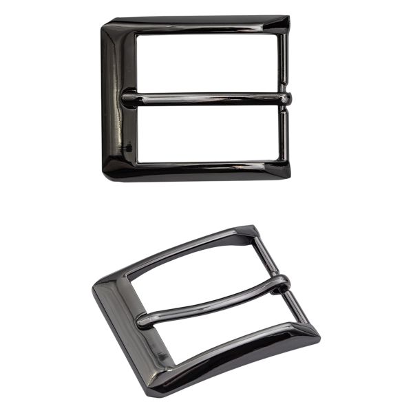 Пряжка ременная металл 35 мм (Nickel) MR98, 3 шт