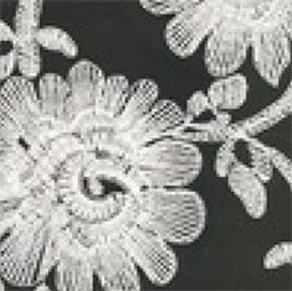 Кружевная ткань 140 см, 100% полиэстер, кремовый, Gamma 1397