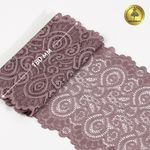 Кружево бельевое эластичное 180 мм / 3 метра, TBY.L1351, цв.620 морской туман