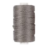 Нитки для кожи вощёные (полиэстер) 40 м, 007 серый, LC-006, Промысел