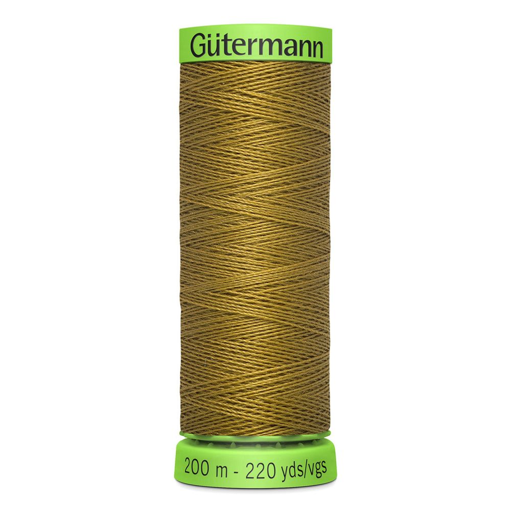 Нитки для тонких тканей Gutermann Extra Fine 150, 200м, 886 коричневая горчица, 5 катушек