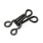 Крючки пришивные 19 мм, латунь 3 черный цв, Prym