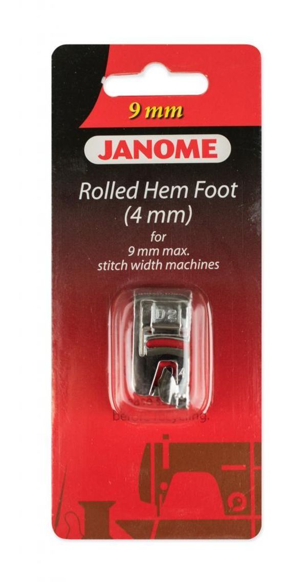 Лапка подрубочная (4 мм) 9 мм (блистер), 202081007, Janome, 1 шт