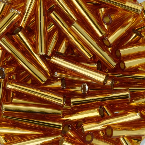 Бисер Toho Bugle 3 (9 мм), 25 г (5х5 г), 0022C т.золотистый