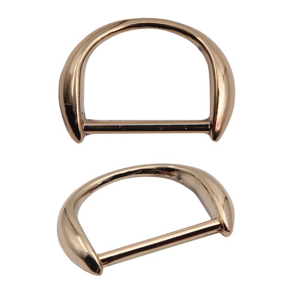 Полукольцо декоративное металл внутр. 18 мм (внешн. 25х18 мм), 2 шт, золото, MT-1855