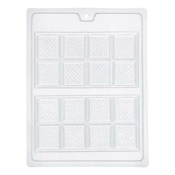 Форма для шоколада пластик, 1 шт, №03 Плитка шоколада, S-Chief PPC-0100