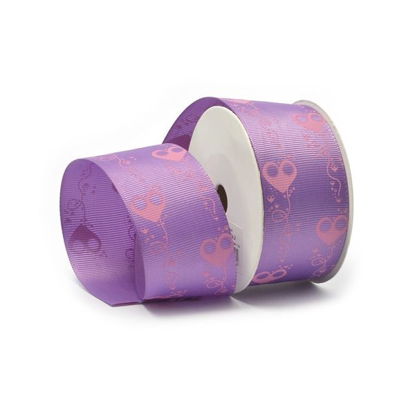 Лента репсовая (в рубчик) с рисунком, ЛРР.ZX-14.2, 4 см, 125, уп. 9,14 м