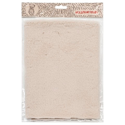 Мех "Кролик" ворс 8мм, 48 смх50 см, бежевый