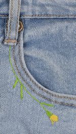 Набор для вышивания нитками Panna Живая картина JK-2323, Луговые цветы, 22х18.5 см