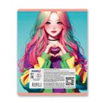 Тетрадь ученическая общая, матовый сплошной лак+запечат.форзац+титул лист A5+ 96 л. на скобе 65 г/м², белизна 100 %, 5 шт, клетка, 01125 Микс-Залайкай, Светоч Т79