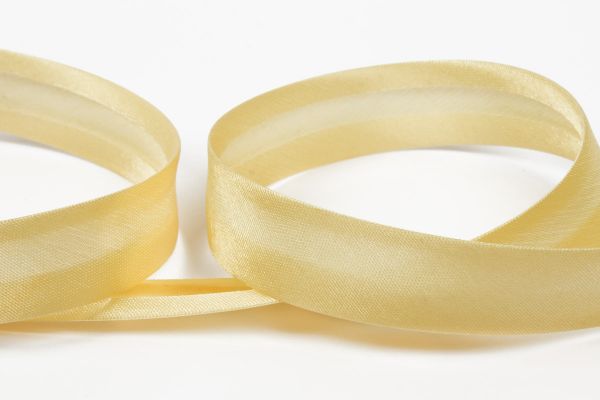 Косая бейка атласная 18 мм / 132±1 метра, 010 бл.желтый, Gamma GK-18P