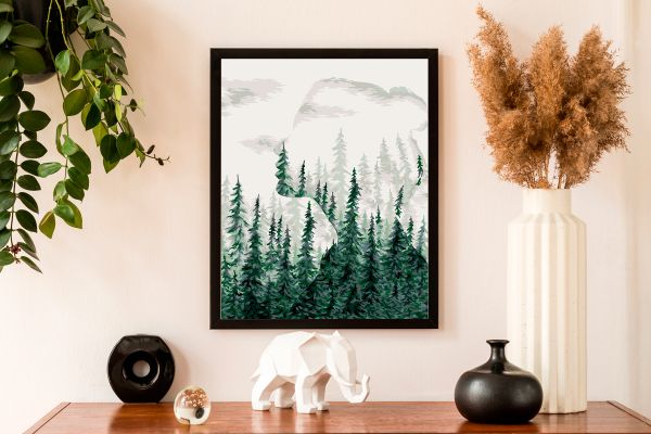 Картина по номерам Фрея, Тень леса, 40х30 см