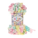 Пряжа Alize (Ализе) Puffy Color / уп.5 мот. по 100 г, 9м, 5862 секционный A