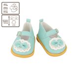 Обувь для кукол Туфельки 7.5 см, 01 мятный, HobbyBe KBG-9