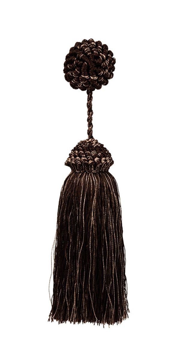 Кисти шторные 220.0 мм, 10 шт, розетка, 93200 т.коричневый/бежевый, Gamma КР-22