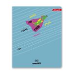 Тетрадь ученическая общая, матовая ламинация + выборочный УФ лак, A5+ 48 л. на скобе, белизна 100%, 10 шт, клетка, 000326 Суперкот, Светоч 48ТСК5_24_3_1