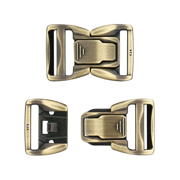 Фастекс (пряжка трезубец) металл 25 мм, 6 шт, OB бронза, MB2313