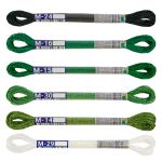 Мулине Gamma набор металлик, цв.05 Изумрудный дождь, 6 мотков по 8 метров