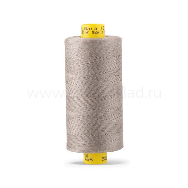 Нитка универсальная Gutermann Mara 120/2, 1000 м, 700207, 495 серебристо-бежевый, 1 шт