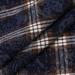 Фланель рубашечная вареная 150 г/м², 150 см / 2 метра, TBY.Fl.C751 синий