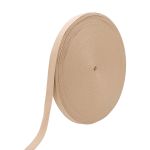 Стропа (ременная лента) 26 мм / 100 метров, [17.55 г/пог.м], матовая, имитация хлопка, 15 св.бежевый, 3Al357