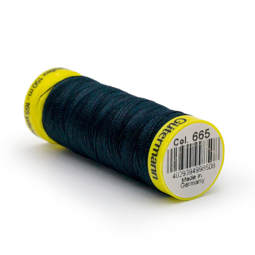 Нитки для трикотажа Gutermann Maraflex, 150м, 665 сине-черный, 5 катушек