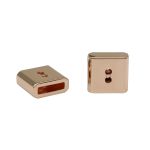 Наконечник пришивной 9 мм, кр.золото мет, 10 шт