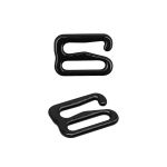 Крючки для бюстгальтера металл 10.0 мм, 50 шт, черный, Globus