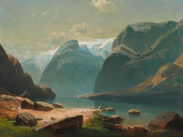 Пазл деревянный 500 элементов, GTG-PZLD-013 Озеро в горах Швейцарии. 1866. Саврасов А.К., Фрея