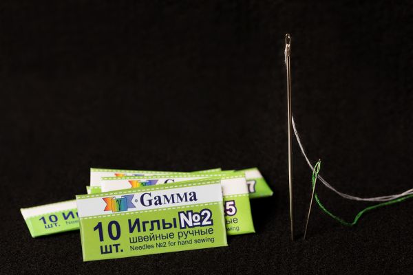 Иглы ручные №2, 10 шт, Gamma NIR-02
