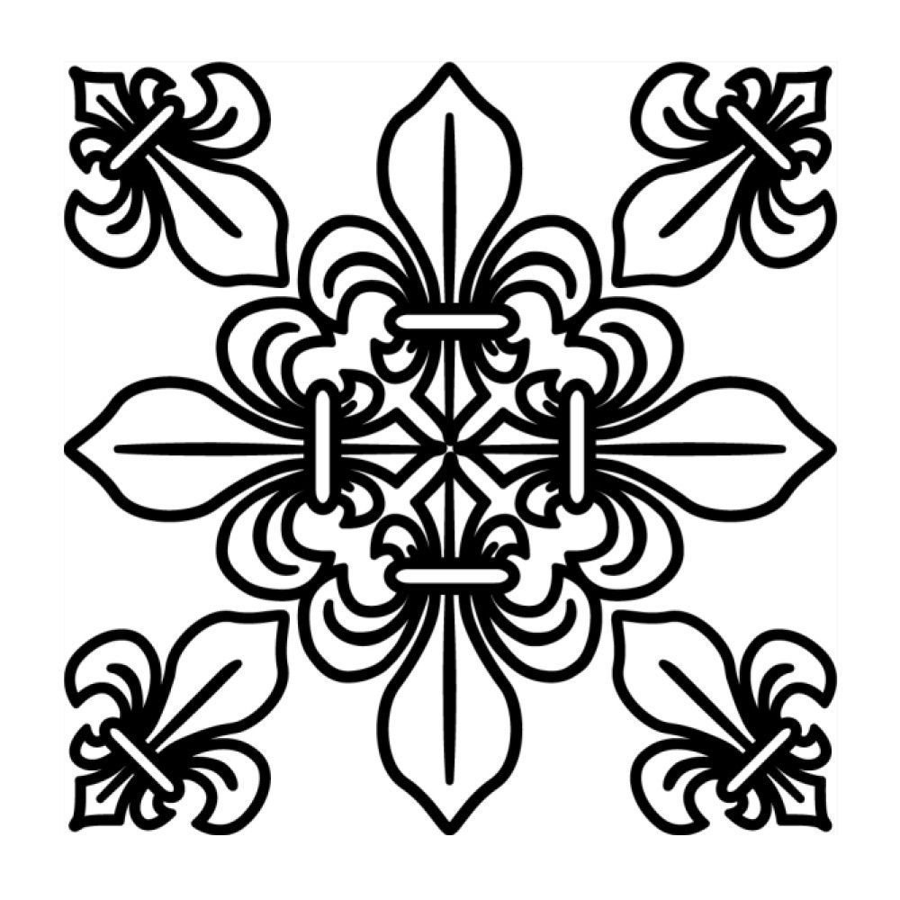 Текстурный лист Craft&Clay TSN, 31 элемент Флер-де-лис