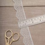 Кружево эластичное (стрейч) 30 мм / 22.86 метра, белый, 3AR2742