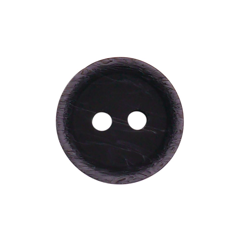 Пуговицы 2 прокола 18L=11 мм, Blk-02 черный, 72 шт, CN2847
