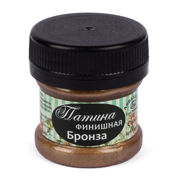Патина финишная 25 мл, К3438 бронза, Аква-колор