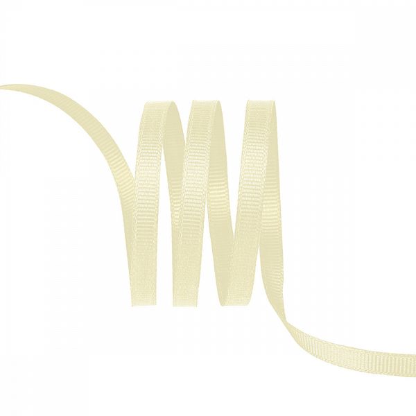 Лента репсовая (в рубчик) 6.0 мм / 22.8±1 метра, 815 кремовый, Magic4Hobby