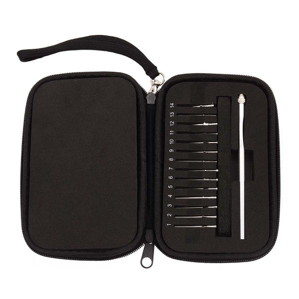 Крючок для вязания универсальный со сменными насадками (1.0-14.0), 14 шт