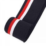 Подвяз (довяз) трикотажный т.синий с белой и бордовой полосами, 3,5х80см, уп. 5 шт