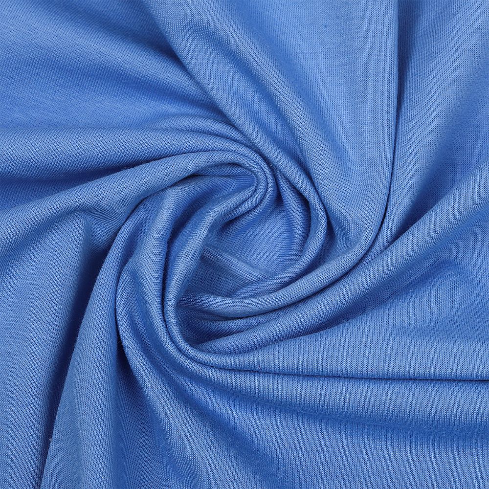 Футер 2-нитка петля поликоттон стрейч 220 г/м², 160 см / 3 метра, ФУТ2Х.TBY.ХЛ-ПЭ.S144.3, цв.S144 голубой