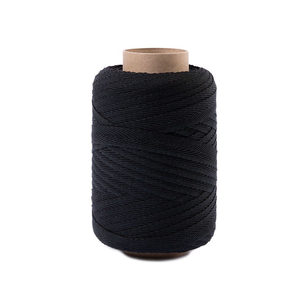 Тесьма (лента) киперная (100% х/б) 15 мм / 100 метров, черный, Gamma ЛКЭ (15чх/15хх-100) цв