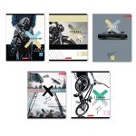 Тетрадь ученическая общая, выборочный лак, A5+ 96 л. на скобе, белизна 100%, 5 шт, клетка, 000344 Экстрим, Светоч 96ТСК5_4_3_1