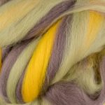 Шерсть для валяния (до 29 мкр), 50 г. 6110 суровый/желтый/коричневый, Gamma MY-050