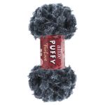 Пряжа Alize (Ализе) Puffy серия Нежный мех (Furlove) / уп.5 мот. по 100г, 6.3м, 87 угольно-серый